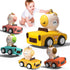 Press to Go Friction Inertia Car, Animal Toddler Toy Cars 1-3, Infant