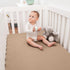Set Soft Muslin Burp Cloths & Crib Sheet for Babies