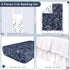 Set 4 Set Dinosaur Crib Bedding for Boys, Pieces Blue Baby Nursery Bedding for Standard Size Crib, Including Soft