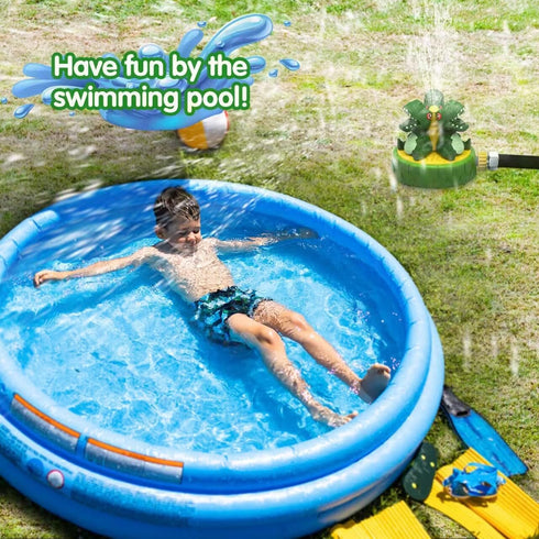 Water Sprinkler for Kids Outdoor Play 8-12 - Dinosaur Spray Water Toys Attached to Garden Hose