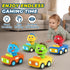 1+ 1-3,Push 12-18 MOONTOY Car Toys for Year Old First Birthday Gifts for Boys,Press and Go Car Toys Baby Animal Racing