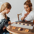 Ancient Board Game: Royal Game of UR & Senet - 1 Board, 8 Wooden Dice, 14 Wooden Pieces, Metal Box