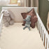 100% 2 Pack 52x28 Inches 28x52 Inches Organic Cotton Muslin Crib Sheets Fitted Crib Mattress Sheet for Baby Girls