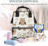 ZSUUGJ Backpack Cute Owl Printed Diaper Bag Baby Bag Multi Function Baby Changing Bags For Travel