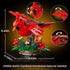 JAKI Northern Cardinal Building Kit, Red Bird with Holly Plant Botanical Collection Building Toys, Relaxing Build