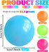 TXP 12Pcs Glow in The Dark Sticky Balls Toys, Upgraded Glowing Sensory Balls Stick to The Ceiling, Stress Balls