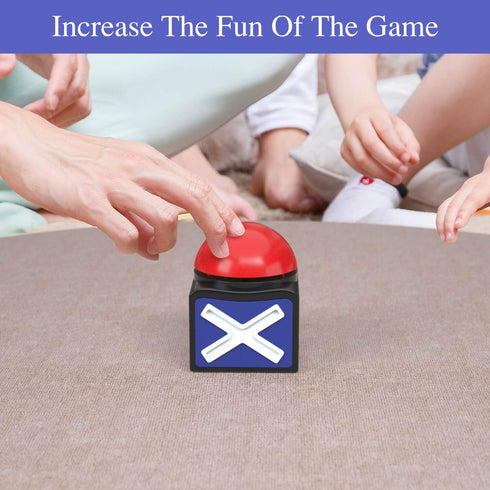 BEAN LIEVE Game Answer Buzzer - Game Buzzer with Lights and Sound for Trivia Quiz and Classroom Use, Red
