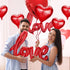 Soochat Red Heart Balloons and LOVE Balloons Kit, 11Pcs for Valentine's Day & Wedding Party Decorations