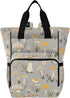 Bolaz Diaper Bag Backpack Tote Multifunction Baby Nappy Changing Bags Mushrooms Large with
