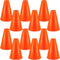12 Pieces Orange Cheer Megaphone for Party Favors Noisemaker Toys DIY Plastic for Sports Match Game Outdoor Activities