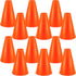 12 Pieces Orange Cheer Megaphone for Party Favors Noisemaker Toys DIY Plastic for Sports Match Game Outdoor Activities