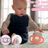 NEMTMCUA 6Pcs 120ml Baby Bottle Sleeves, Drop Resistant Glass Protection Sleeves with Handles for Avent Baby Bottles