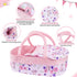 BABESIDE 8 Pcs Reborn Baby Doll Clothes with Bassinet for 17-22 Inch Baby Dolls, Outfit Accessories