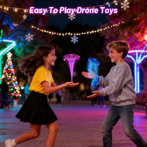 6 7 8 9 10 11 12+ Hand Operated Small Drone Indoors&Outdoor,Mini Drone For Kids,Colorful Stunts Flying Ball Toy,Stem