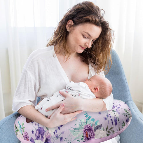 1 Pack, Nursing Pillow Cover Removable Nursing Pillow Cover for Breastfeeding Pillows, Super Soft Comfortable Slipcover