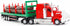1:50 Gemini&Genius Timber Truck Toys for Kids, Heavy Duty Alloy Truck Timber Construction Vehicle, Scale Diecast