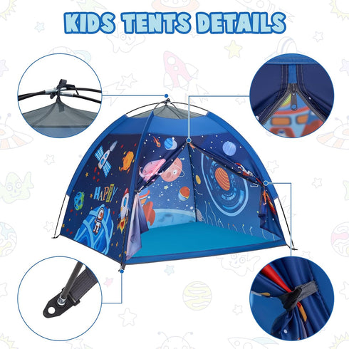 Space World Play Tent Galaxy Dome Playhouse for Kids, 47" x 47" x 43", Perfect Indoor and Outdoor Fun