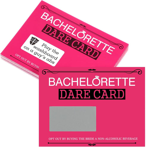 35 Pieces Girls Single Party Dare Cards, Scratch Off Activity Funny Dare Cards for Wedding Supplies