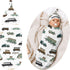 YallLocoMo Custom Newborn Swaddle Blankets Hat Seamless Car Sets Soft Baby Receiving Blanket