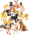 Liberty Imports 18 PCS Large Dog Figurines Playset, Realistic 4" Toy Pet Figures