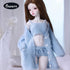 Set 1/3 Doll Clothes for BJD, Resin Toy Accessories Cardigan+ Vest+ Pants (Blue, for BJD)