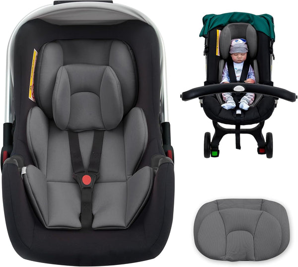 Thickened Carseat Head Support for Infant, Infant Car Seat Insert with Extra