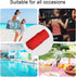 GOODOLD 2 Red Texture Wet Dry Bag for Baby Cloth Diaper Waterproof Reusable Travel Wet Bag with Two Zippered Pockets