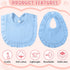 18 Kenning Pcs Muslin Drool Baby Bibs Ruffle Absorbent Bib with Snap Button Boy Girl for Drooling Teething Infant
