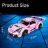 Pink Technic Super Sports Car Building Block Model, 1288pcs, 1:14, Adult Collector Car Model