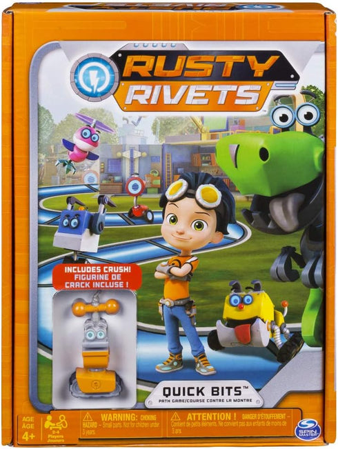 Rusty Rivets Quick Bits Path Game Board Game with Crush Figure