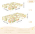 GOODOLD 52"x28" Cute Goose Happy Easter Crib Sheet, Cotton Fitted Standard Crib Mattress Cover for Toddler - Soft