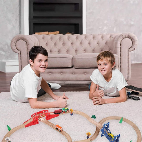 Set: Set On Track USA Bridge Accessory Train Suspension, Overpass and Arch Bridge Compatible with All Major Toy Trains