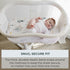 Pobibaby - 2 Pack Premium Bassinet Sheets for Standard Bassinets, Ultra-Soft Jersey Knit, Stylish Floral Pattern