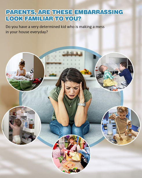 Child Safety Cabinet Locks, 10 Pack Baby Proofing Locks for Cabinets and Refrigerators
