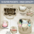 Monther,Mommy Diaper Bag Tote Large Travel Fashion Crossbody For Bags Outdoor Handbags With Insulated Bag And Changing