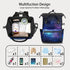Hsnar Backpack Outer Space Galaxy Waterproof Diaper Bag Large Capacity Baby Bag with Stroller Straps, Multi-Pocket