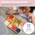 melii Snackle Box, Divided Snack Container for Kids, Food Storage with Removable Dividers, Arts & Crafts, 12