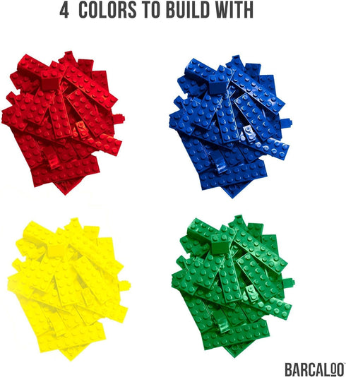 Barcaloo 400 Piece Wheels and Axles Set, Building Bricks Car Parts Kit
