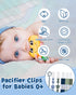 babygoal Pacifier Clip Set of 6, Silicone Pacifier Clips and Toy Strap fits All Pacifiers, Binkies and Toys- Ideal Baby Boy and Girl Gift-Neutral Color 6PSGJ05