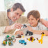Wild Safari Toys - 12 Surprise Animal Eggs Standard Size Building Blocks STEM Toys - Educational Kids 3D Puzzle Party