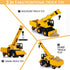 3+ 3-8 SASBSC Toy Trucks Big Crane Truck Toys for Year Old Boys with Sound and Light Friction Power Trucks Birthday