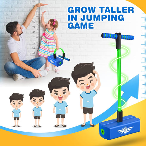 CUUGO LET'S GO! CG Jumping Pogo Stick, Foam Pogo Jumper for Kids, Toys for 3-12 Year Old Boys Girls