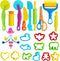 IHESPABLD Playdough Tool Kit, 28 Pcs Basic Clay and Dough Tools Starter Set
