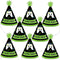 Big Dot of Happiness Mini Cone Pixel Video Game Party Hats - Set of 8 Small Birthday Hats