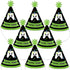 Big Dot of Happiness Mini Cone Pixel Video Game Party Hats - Set of 8 Small Birthday Hats