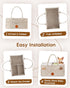 Maliton Baby Diaper Caddy Organizer for Changing Table, Nursery Storage Bin Basket with Handle, Felt Diaper Organizer