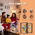 4 Family Handprint & Hand Casting Kit DIY Craft Keepsake with Wooden Frame, Non-Toxic Paints, Baby Footprin Kit Perfect