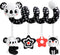 Baby Carseat Toy - Black & White Rattle Spiral Hanging Activity Stroller Toy for Newborns Boys and Girls (Coala)