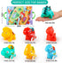 ALASOU 7 PCS Dinosaur Fantastic Creatures Toys with Playmat/Storage Bag | Baby Car Toys for 1 Year Old Boy