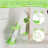 GAOMON Toddler Toilet Training Seat with Ladder Soft PU Cushion, Non-Slip Steps & Handles, Adjustable Height Potty